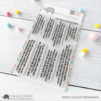 Mama Elephant Clear Stamps - Inside Holiday Messages